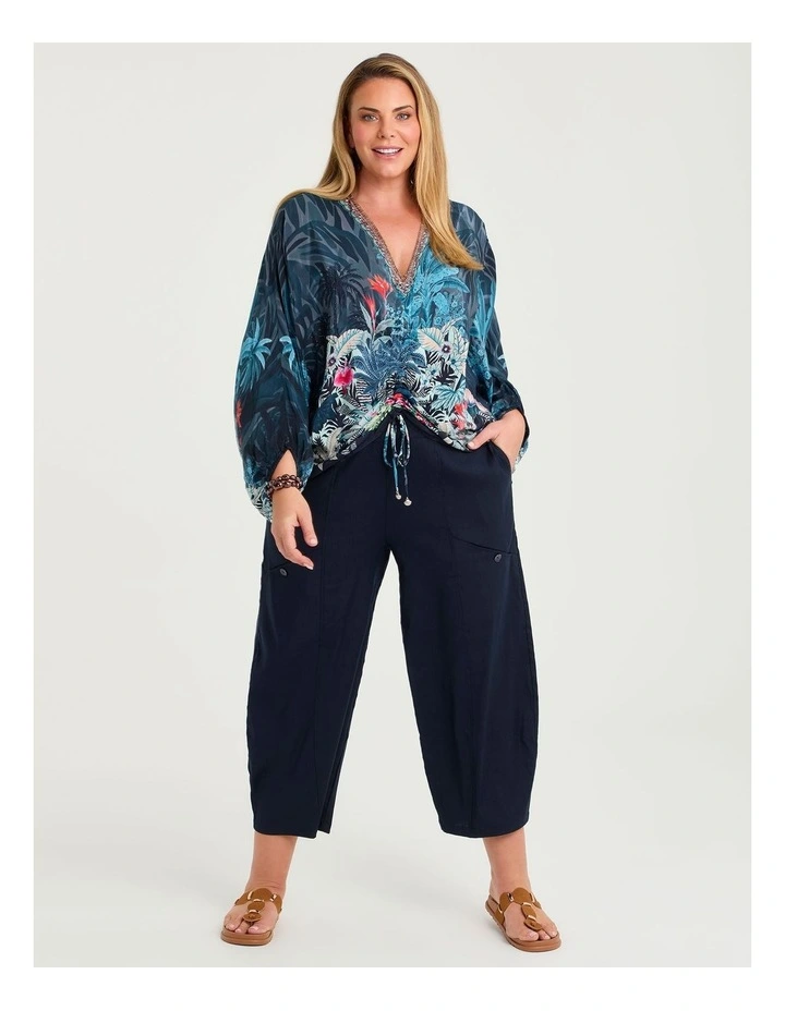 Natural Poolside Top Print image 3