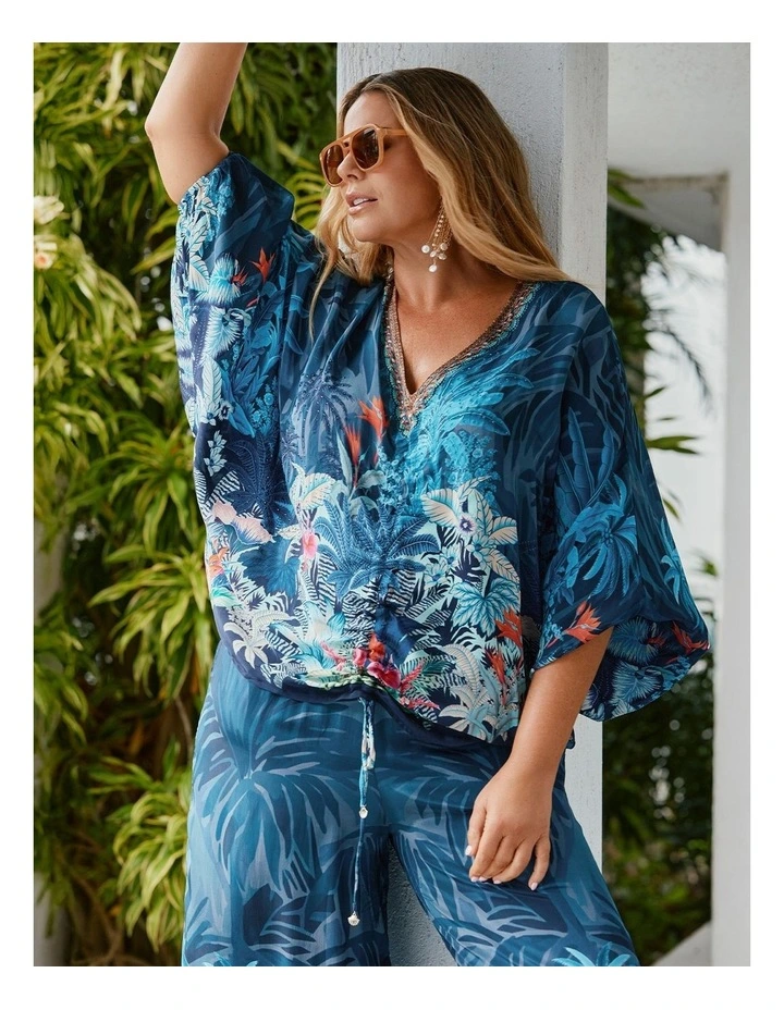 Natural Poolside Top Print image 5