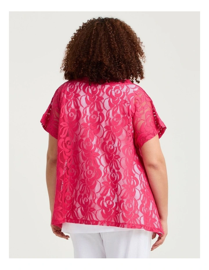 Lace Peony Overtop Guava image 2