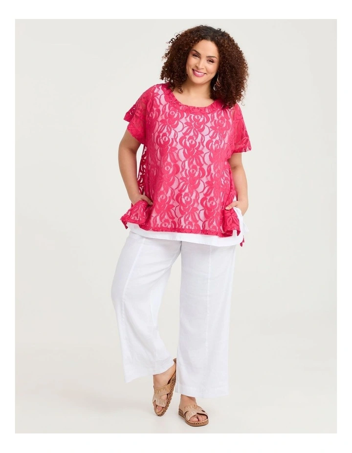 Lace Peony Overtop Guava image 3