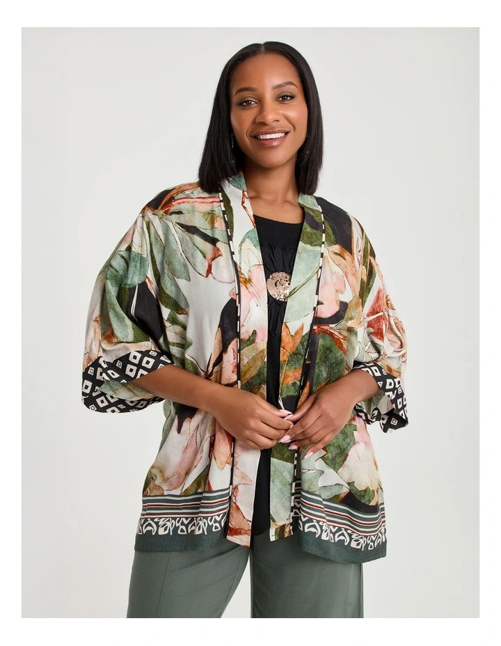 Natural Linden Kimono Print image 1