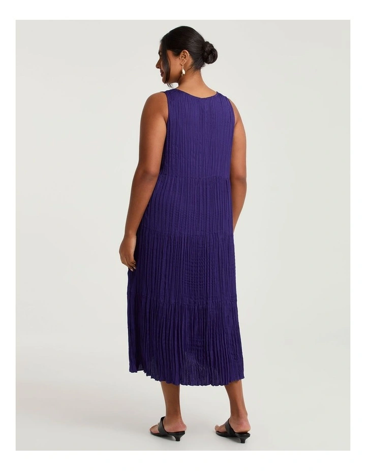 Pleated Enya Dress Acai Purple image 2