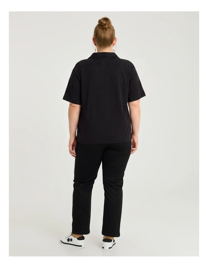 Collared Sweat Black image 2