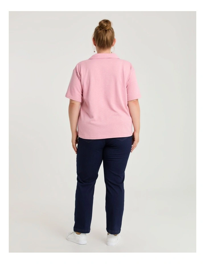 Collared Sweat Petal Pink image 2