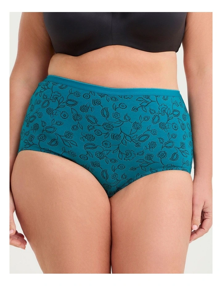 3 Pack Bamboo Paisley Full Briefs Floral Paisley image 4