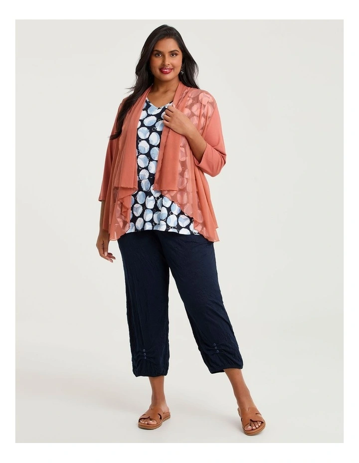 Drape Mesh & Natural Cardigan Spice image 4