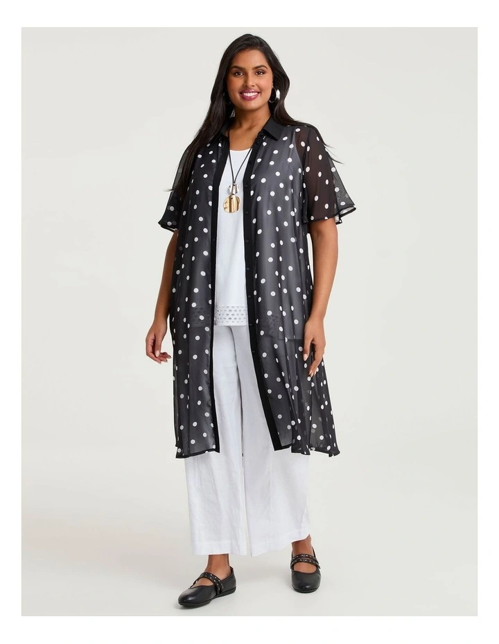 Chiffon Enya Polka Dot Duster Spot image 4