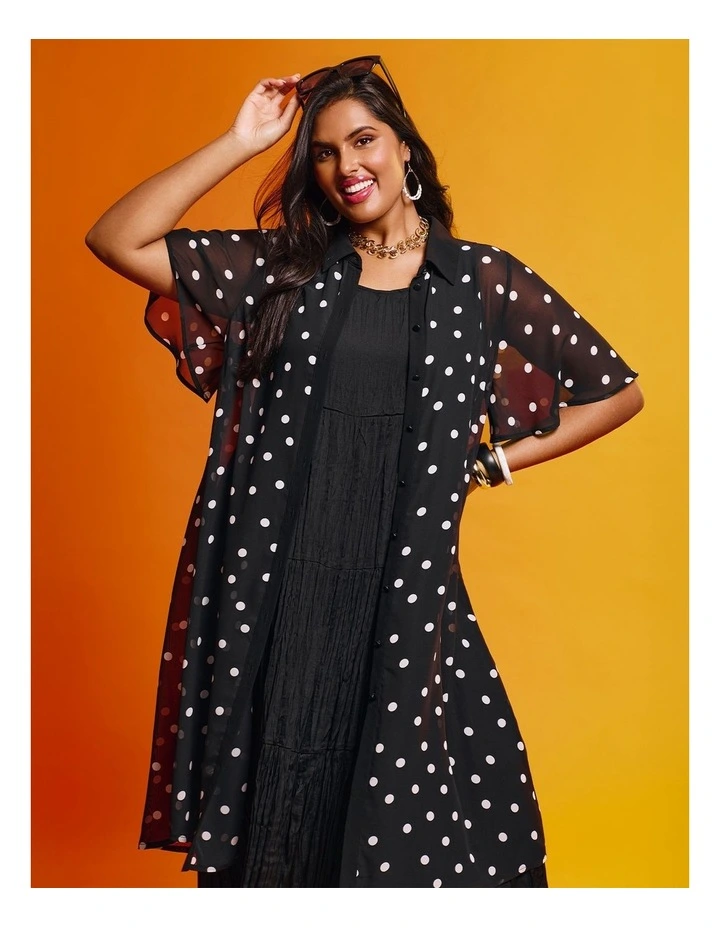 Chiffon Enya Polka Dot Duster Spot image 5