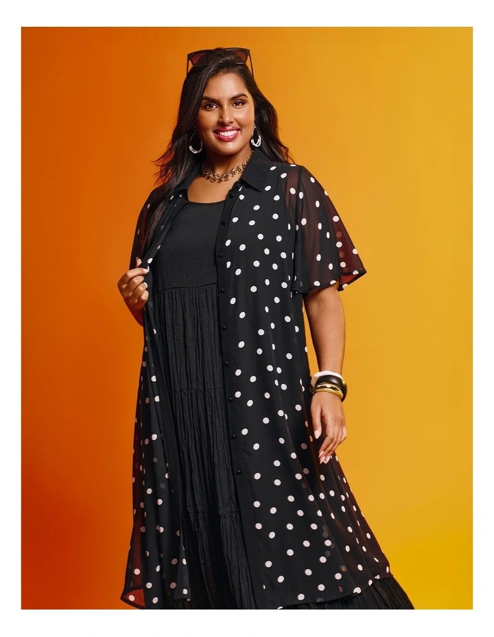 Chiffon Enya Polka Dot Duster Spot image 6