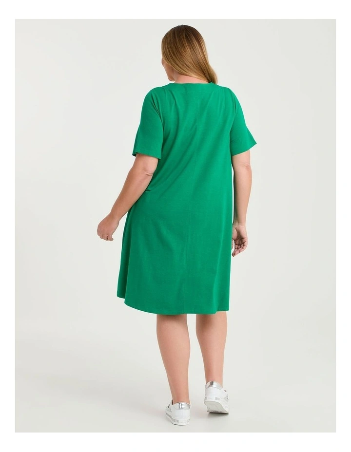 Pima Cotton Icon Dress Simply Green image 2