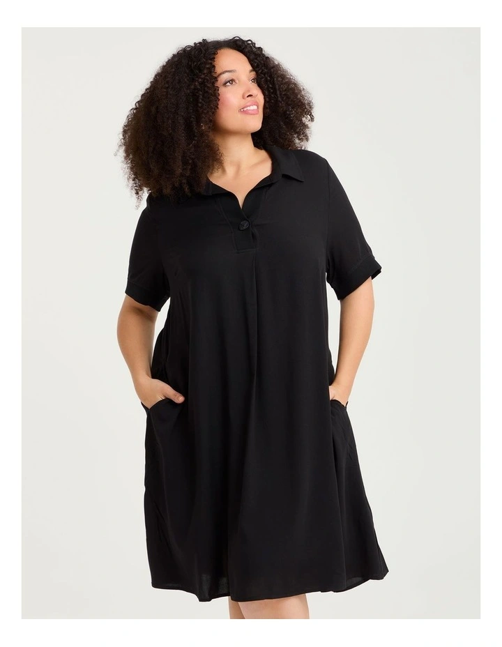 Pima Cotton Traveller Dress Horizon Blue image 3