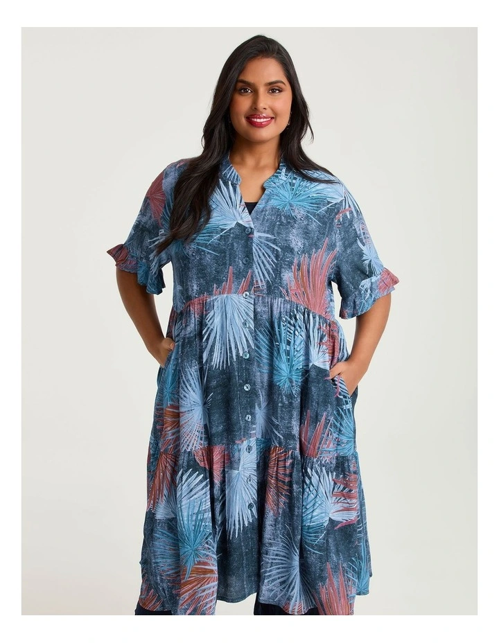 Fern Tier Natural Shirt Dress Print image 3