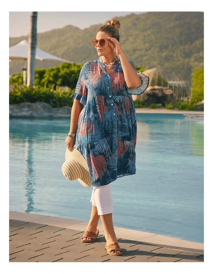 Fern Tier Natural Shirt Dress Print image 6