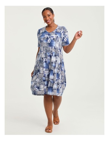 BLUE BEIGE PRINT colour