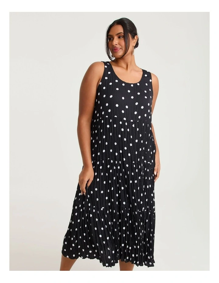 Pleated Enya Polka Dress Spot image 3