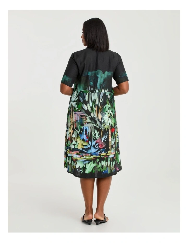 Linen Blend Isla Maxi Dress Print image 2