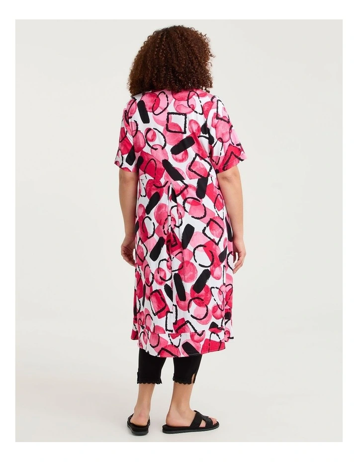 Natural Kira Abstract Midi Dress Print image 2