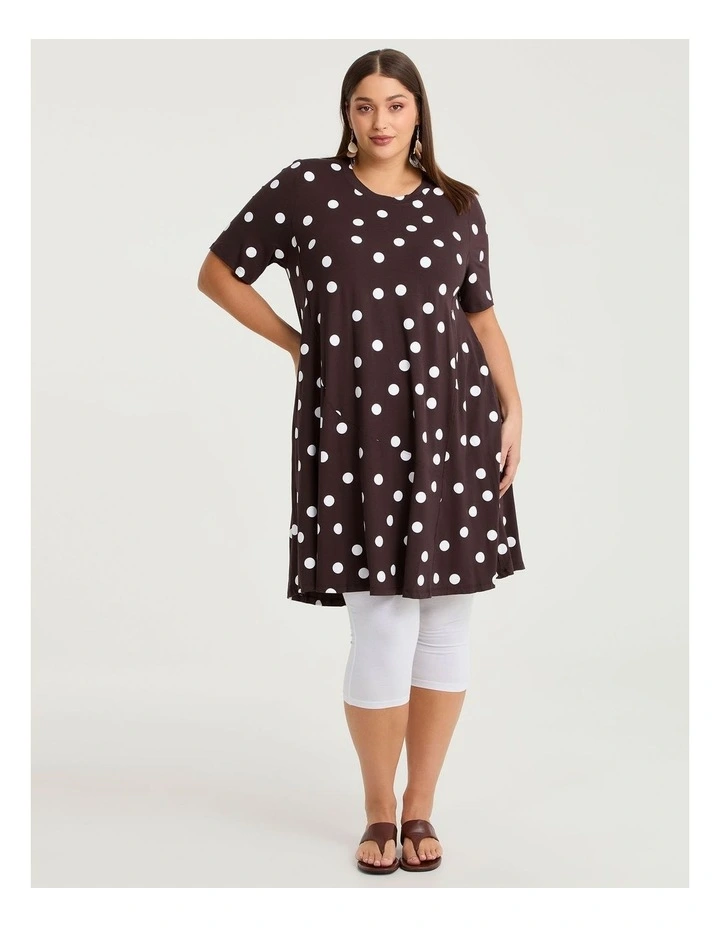 Natural Abstract Polka Dot Dress Spot image 1