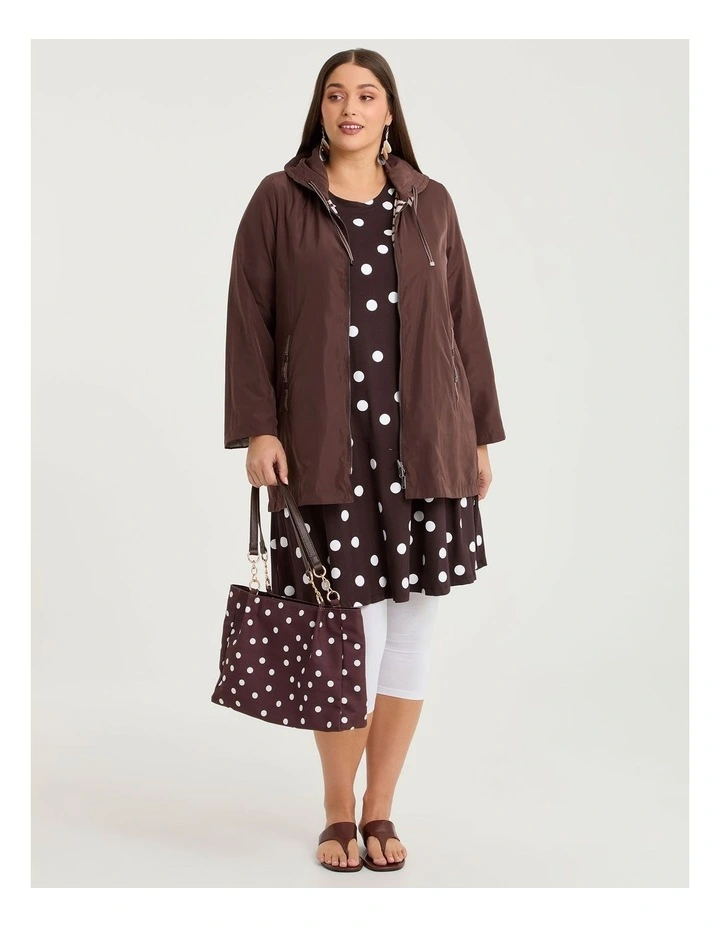Natural Abstract Polka Dot Dress Spot image 4