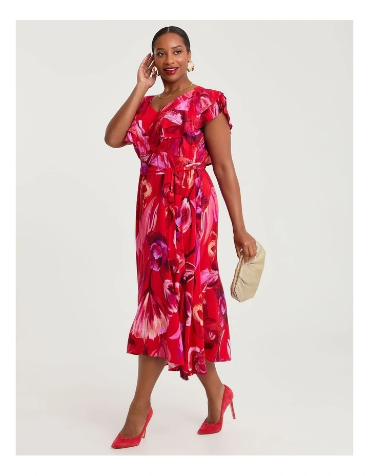 Forever Floral Mesh Event Dress Floral image 1