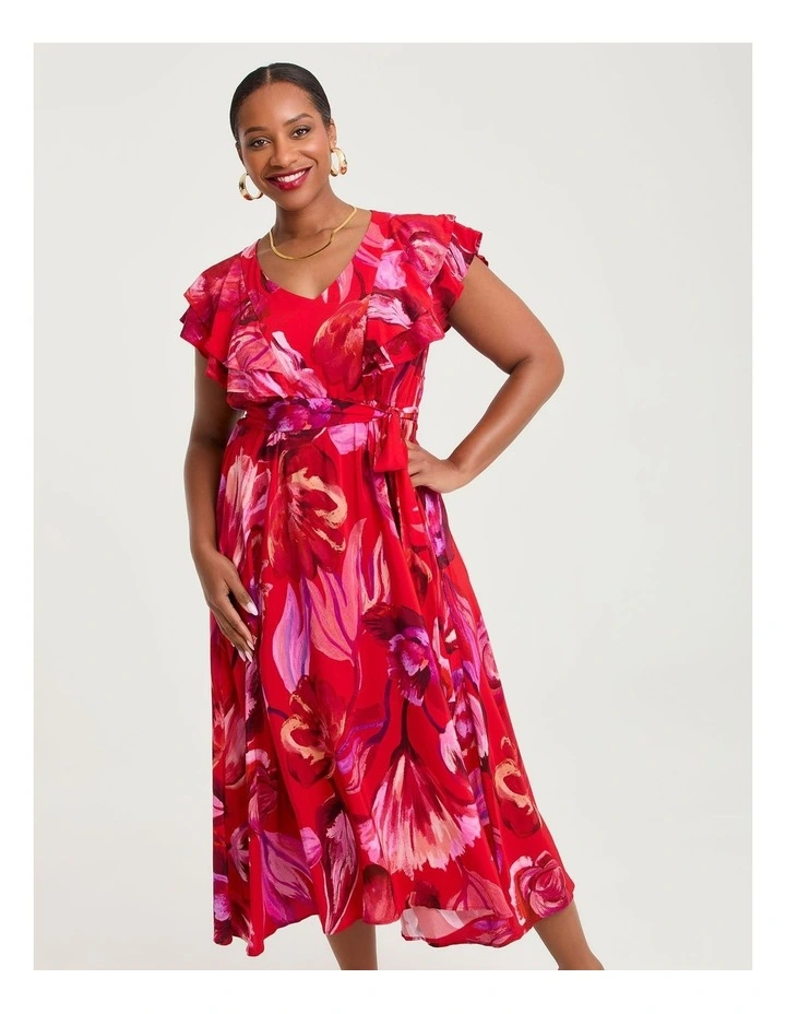 Forever Floral Mesh Event Dress Floral image 4