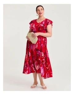 Flirty Frill Cocktail Dress Print