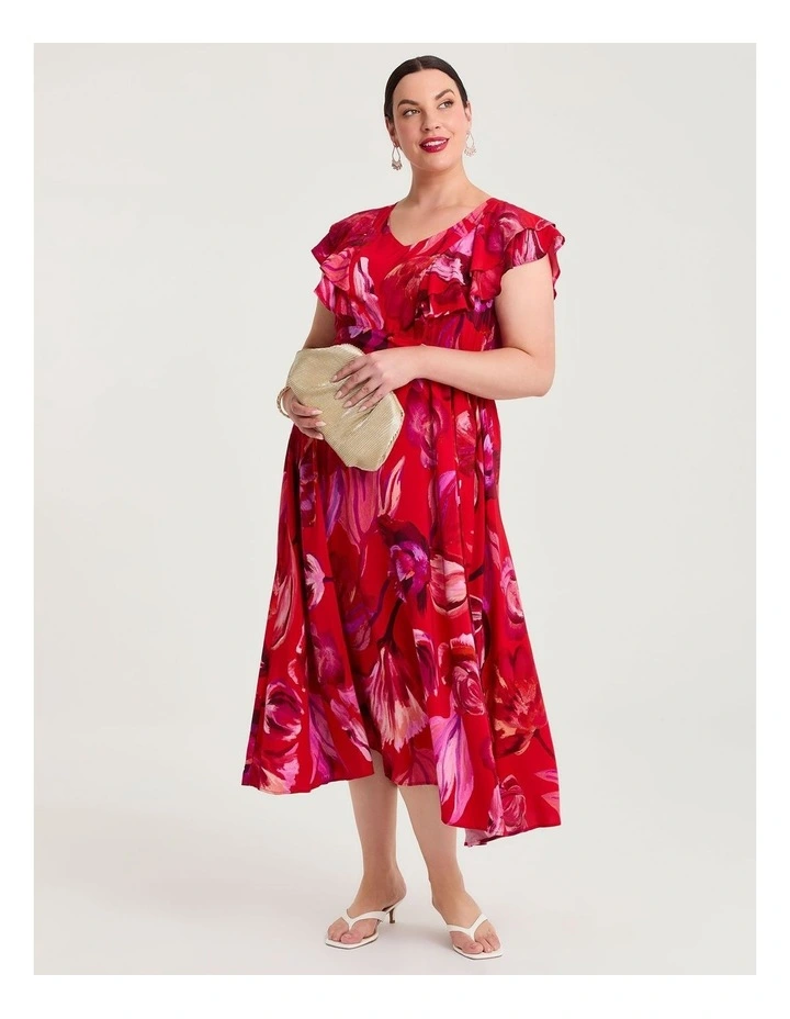Flirty Frill Cocktail Dress Print image 1
