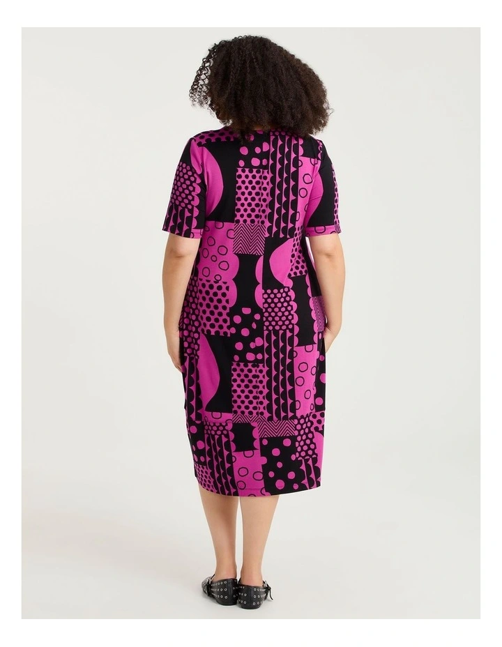 Jane Natural Spot On Dress Abstract Spot Print image 2
