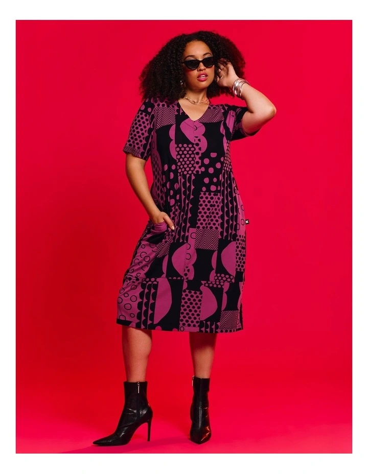 Jane Natural Spot On Dress Abstract Spot Print image 5