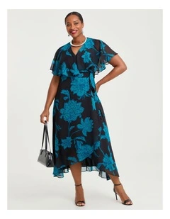 Livia Floral Wrap Maxi Dress Floral