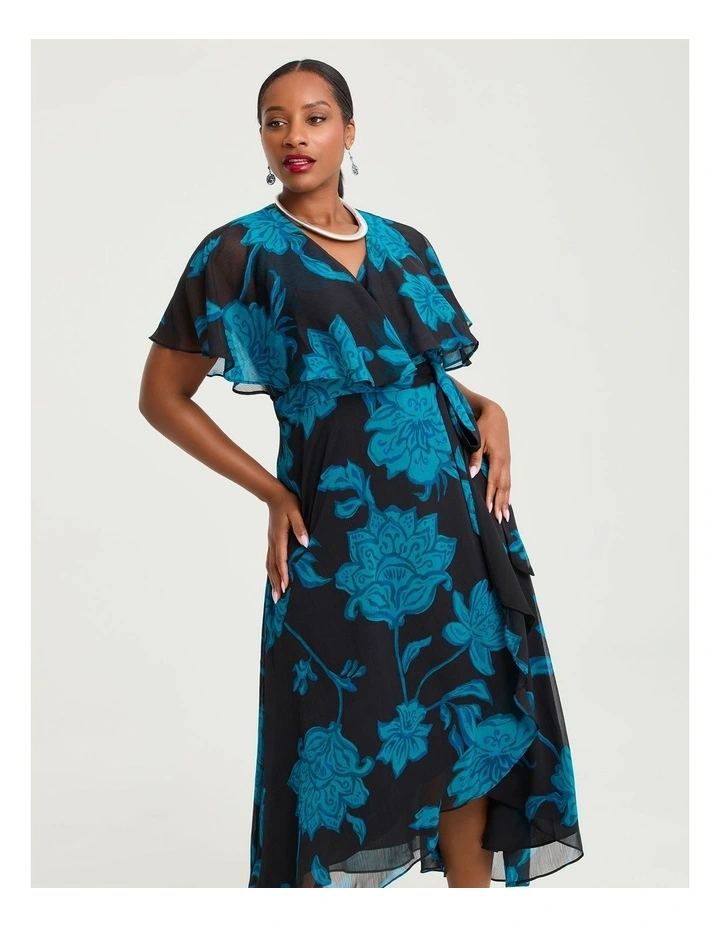 Livia Floral Wrap Maxi Dress Floral image 3