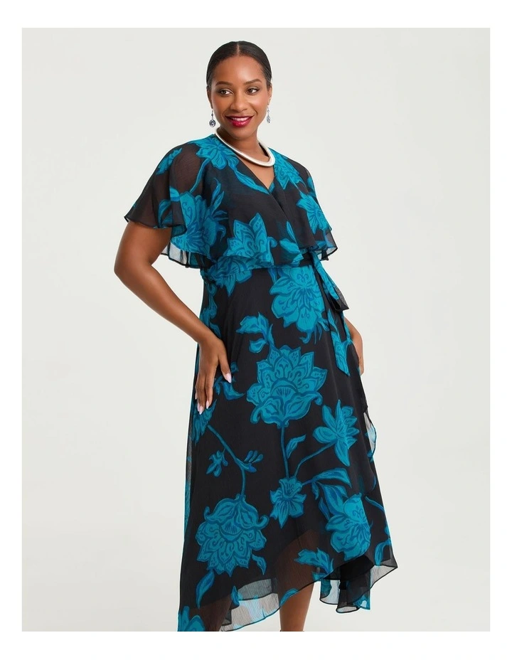 Livia Floral Wrap Maxi Dress Floral image 4