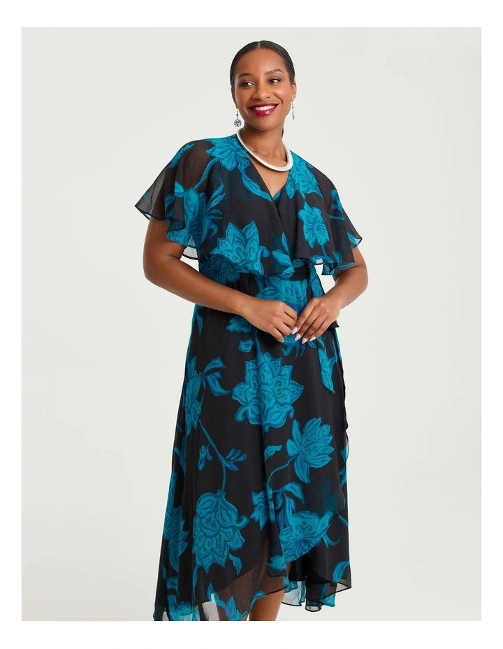 Livia Floral Wrap Maxi Dress Floral image 5