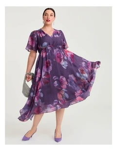 Alexandra Tencel Midi Dress Print