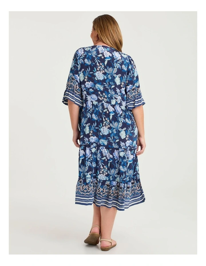 Natural Enchanted Floral Dress Print image 2