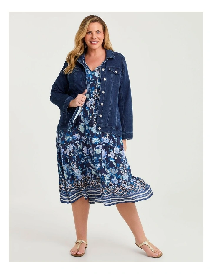 Natural Enchanted Floral Dress Print image 4