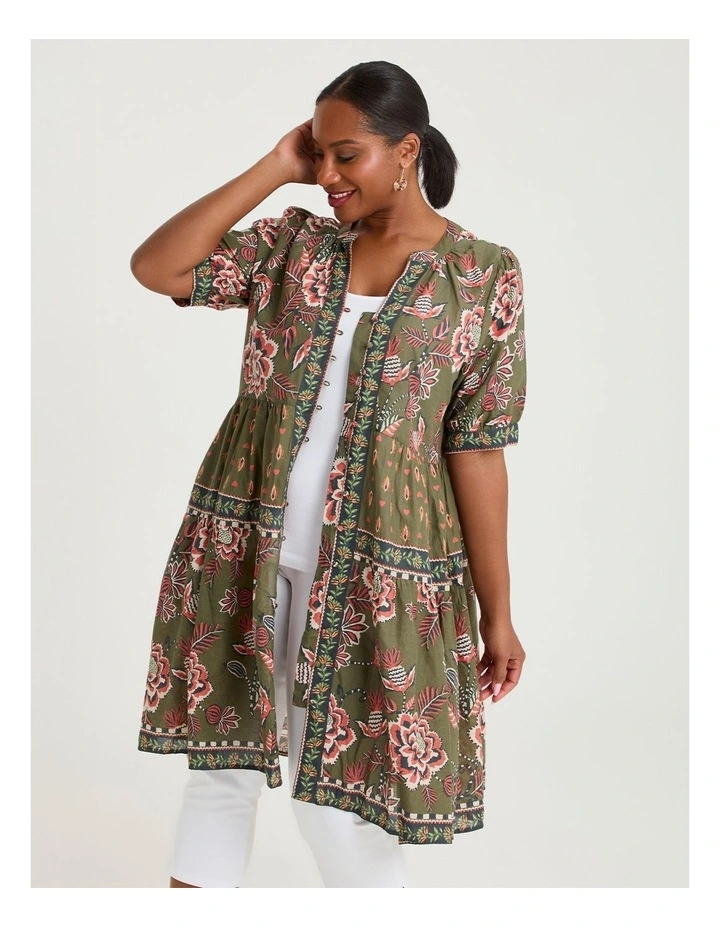 Cotton Desert Canyon Tiered Dress Print image 3