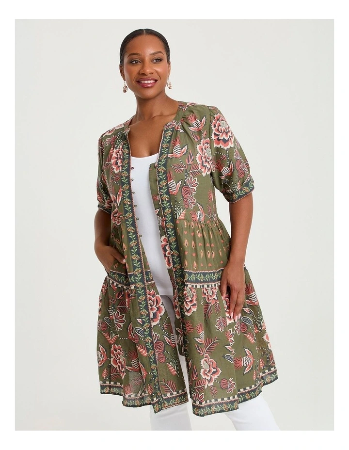 Cotton Desert Canyon Tiered Dress Print image 4