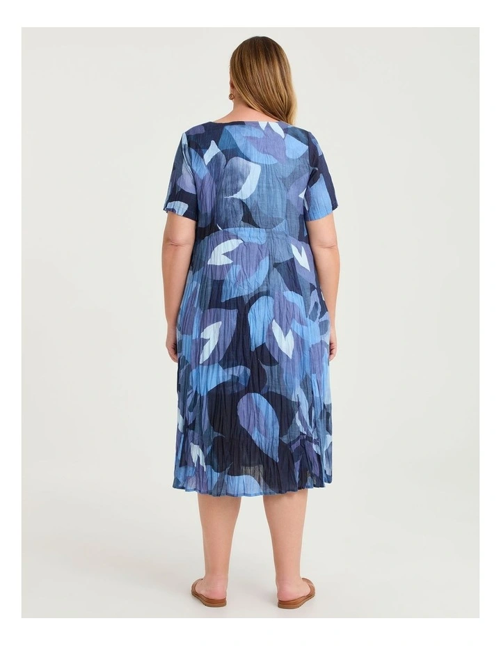 Cotton Gauze Favourite Dress Blue Watercolour image 2