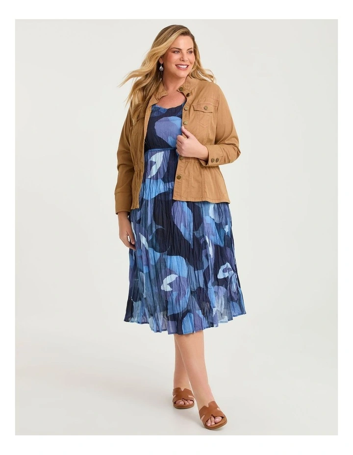Cotton Gauze Favourite Dress Blue Watercolour image 4