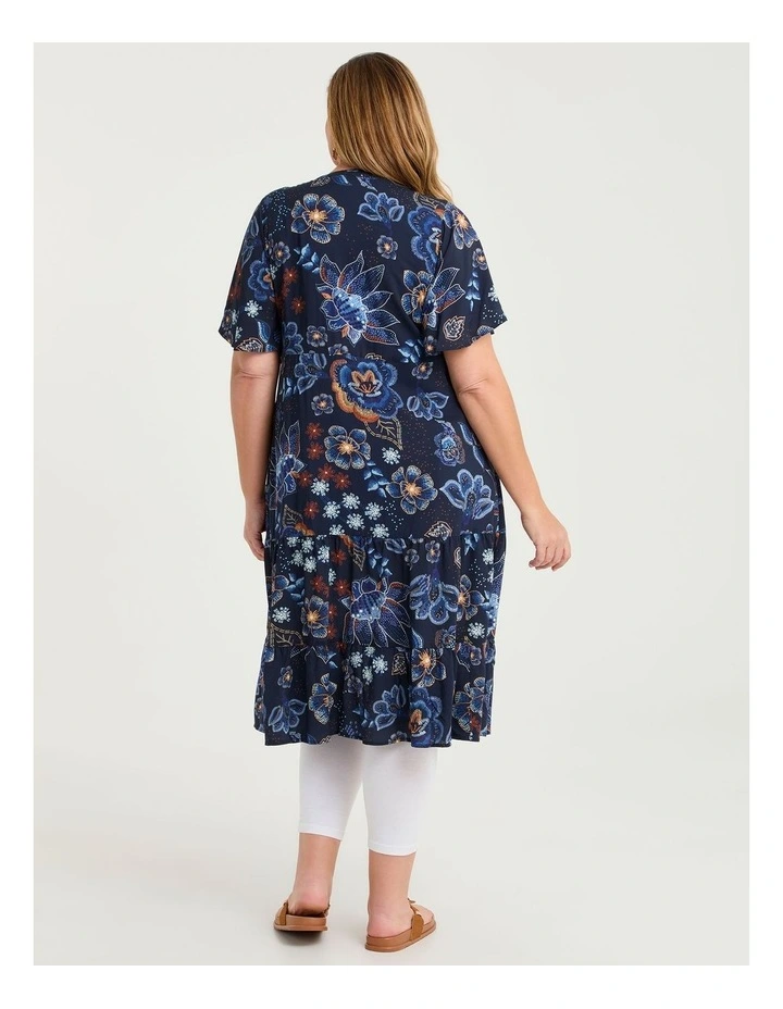 Natural Nature Floral Button Dress Print image 2
