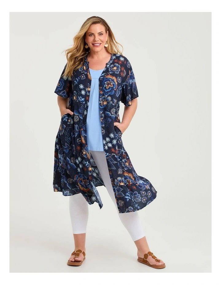 Natural Nature Floral Button Dress Print image 4