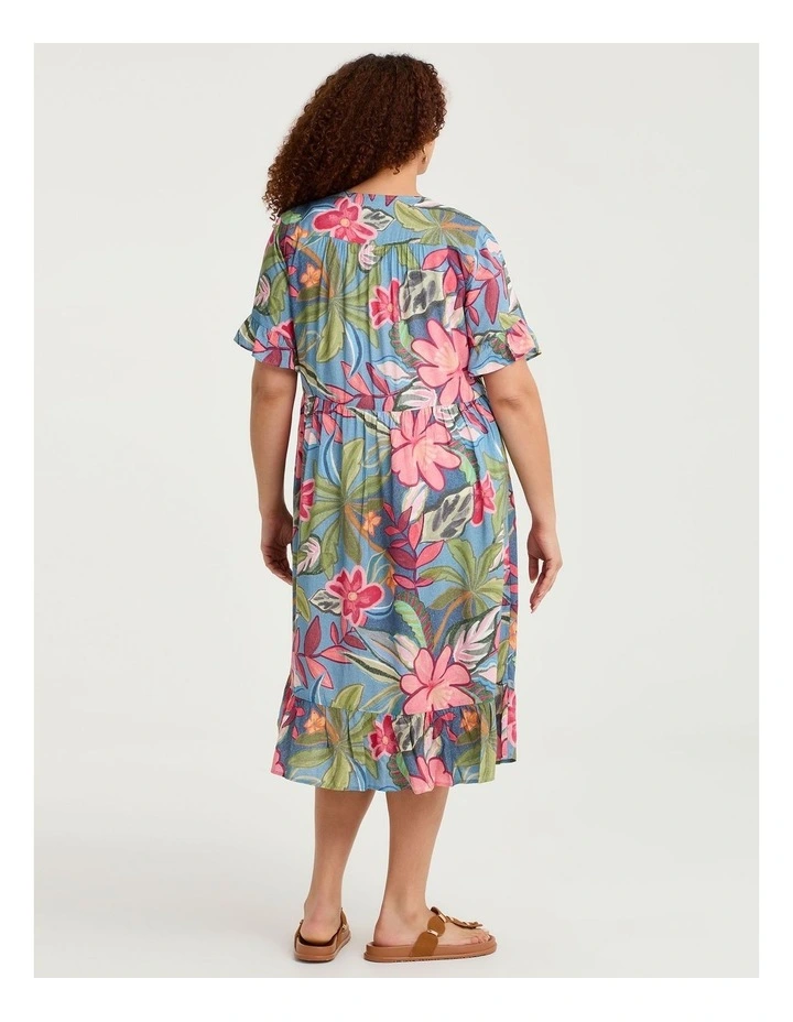 Natural Getaway Floaty Dress Floral Jungle Print image 2