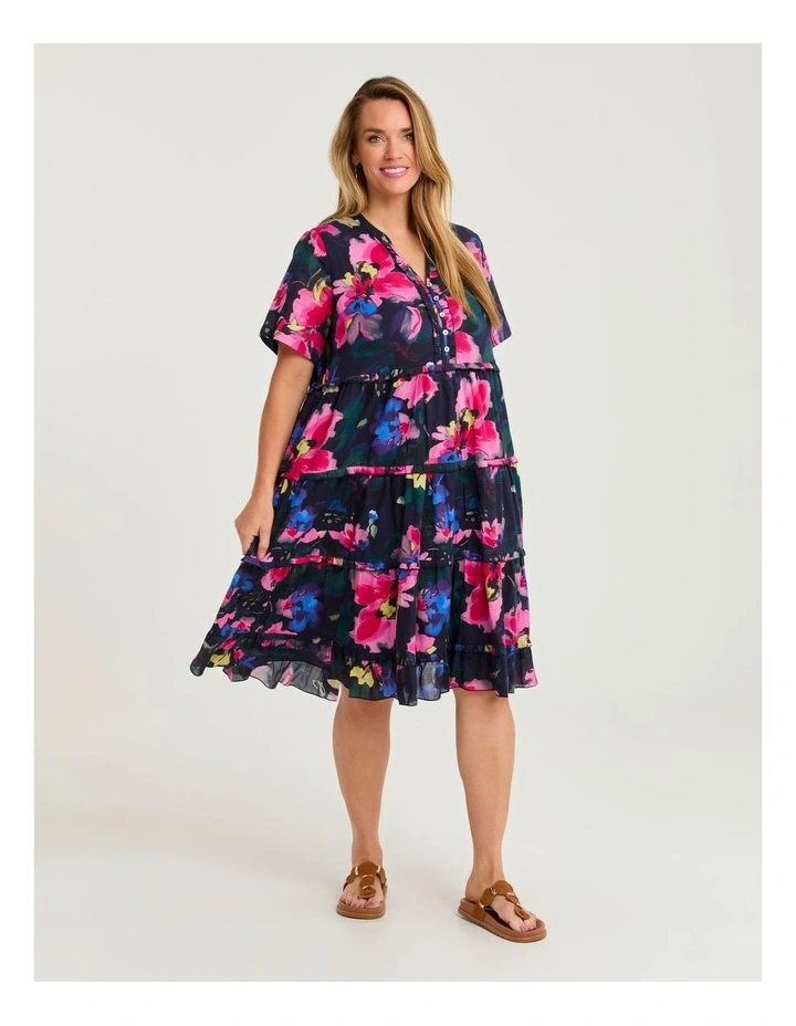 Cotton Bloomfield Frill Dress Print image 1