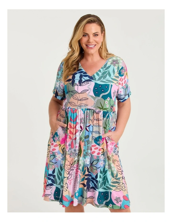 Joan Blond Holiday Pocket Dress Floral Fiesta image 3
