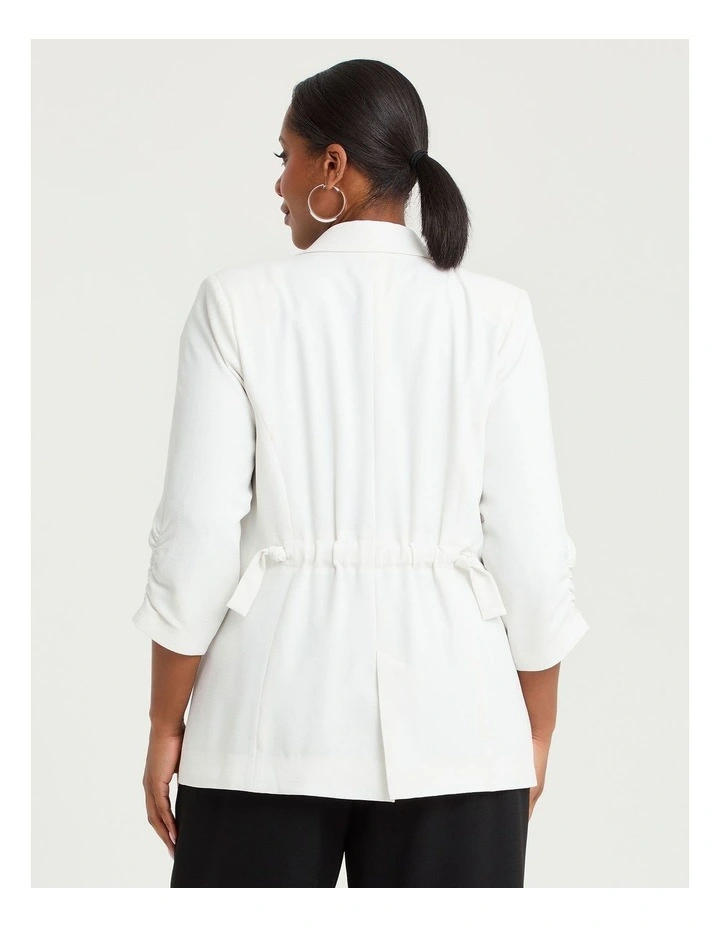 Melba Suit Blazer Jacket Vanilla White image 2