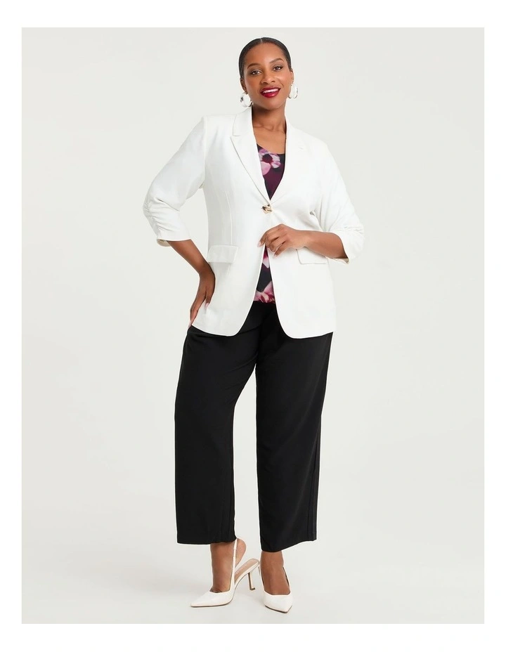 Melba Suit Blazer Jacket Vanilla White image 3
