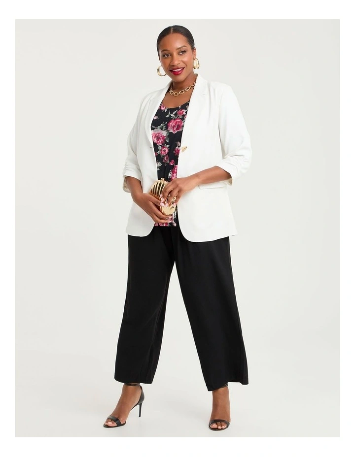 Melba Suit Blazer Jacket Vanilla White image 4