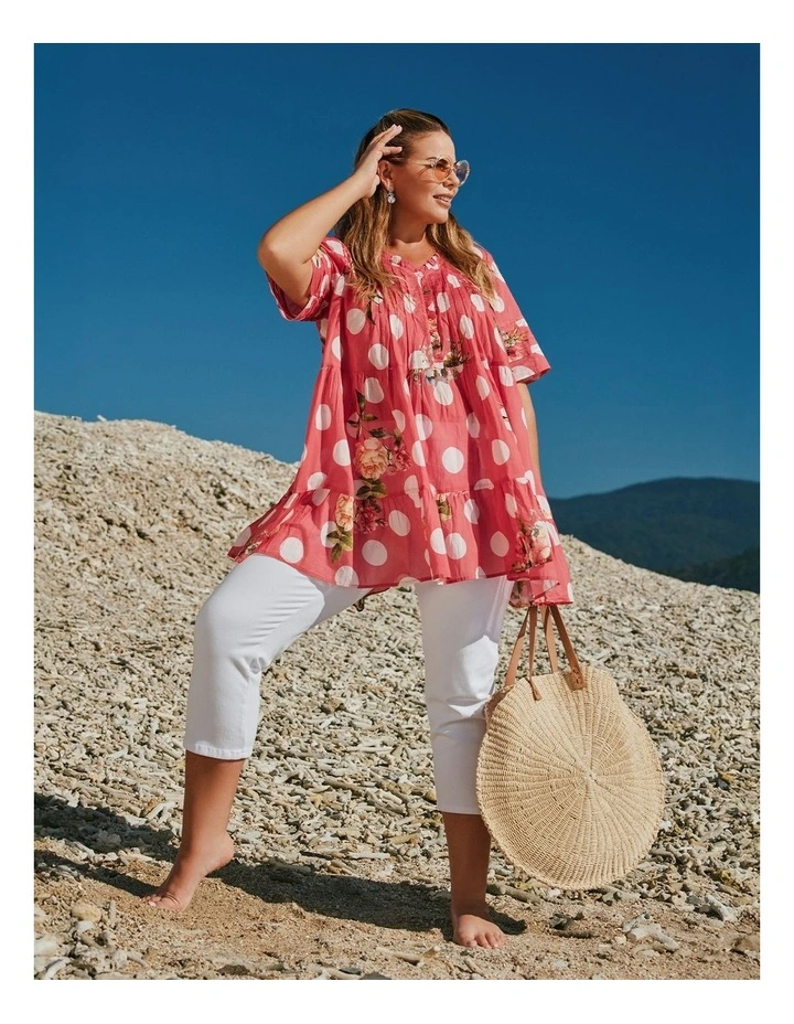 The Best Friend Capri Jegging White image 5