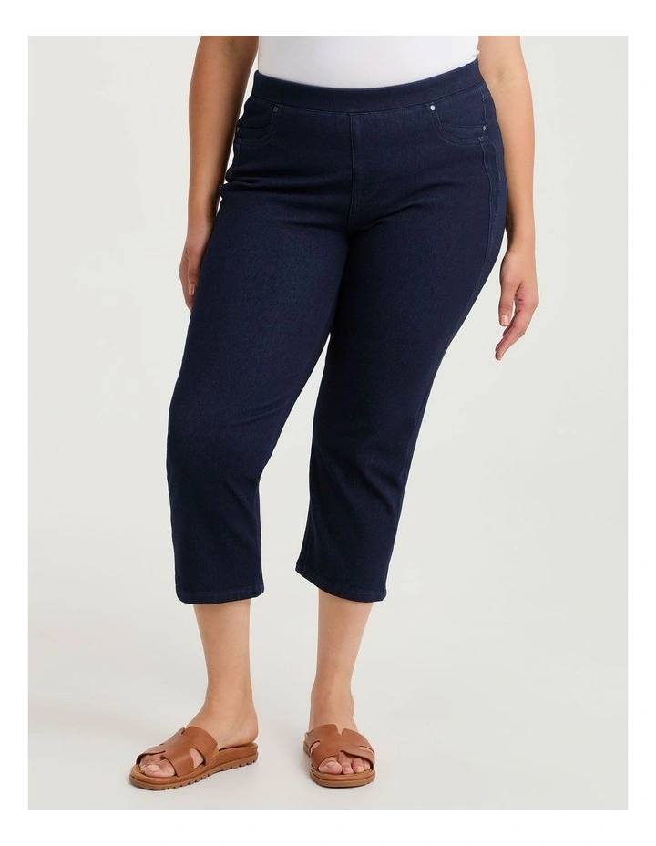 The Best Friend Capri Jegging Indigo image 3